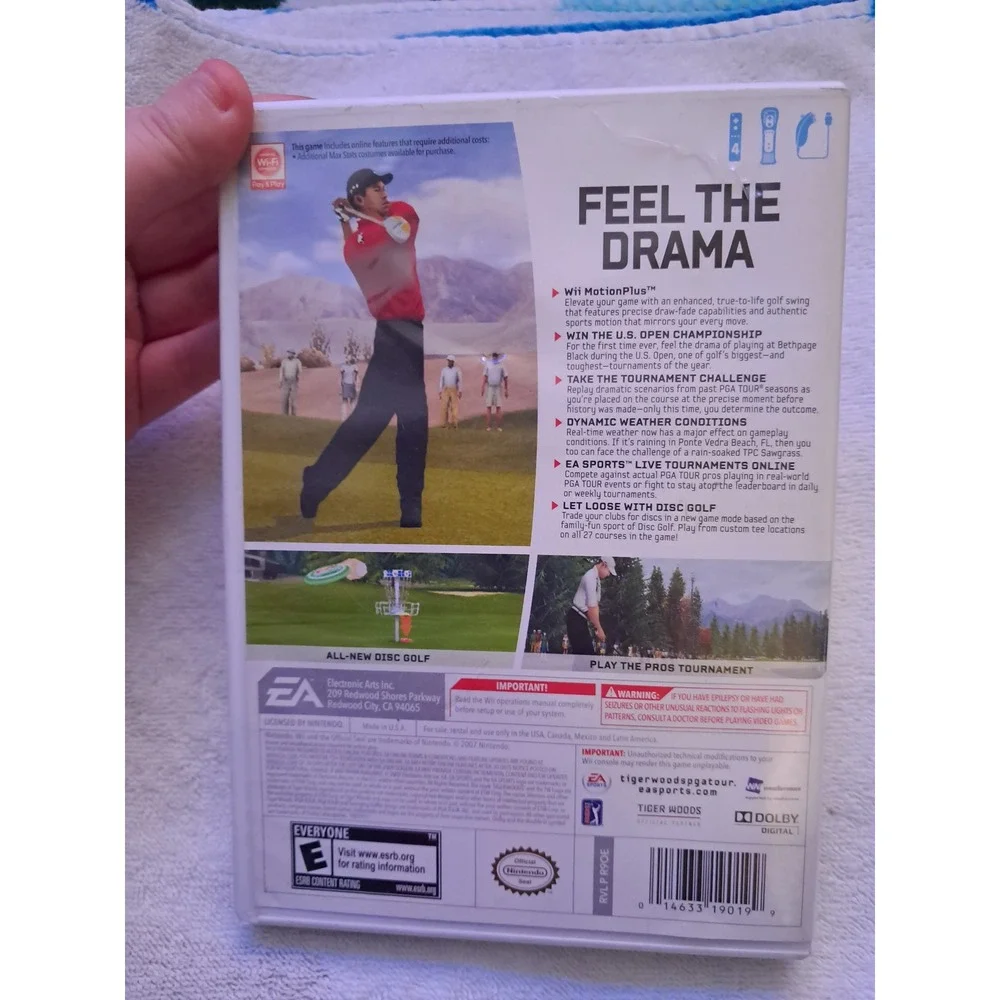Tiger Woods PGA Tour 10 Nintendo Wii Game CIB with Manual EA Sports Golf